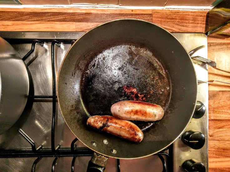 sausages-frying
