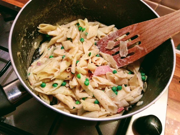 penne-pasta-bacon-peas-2